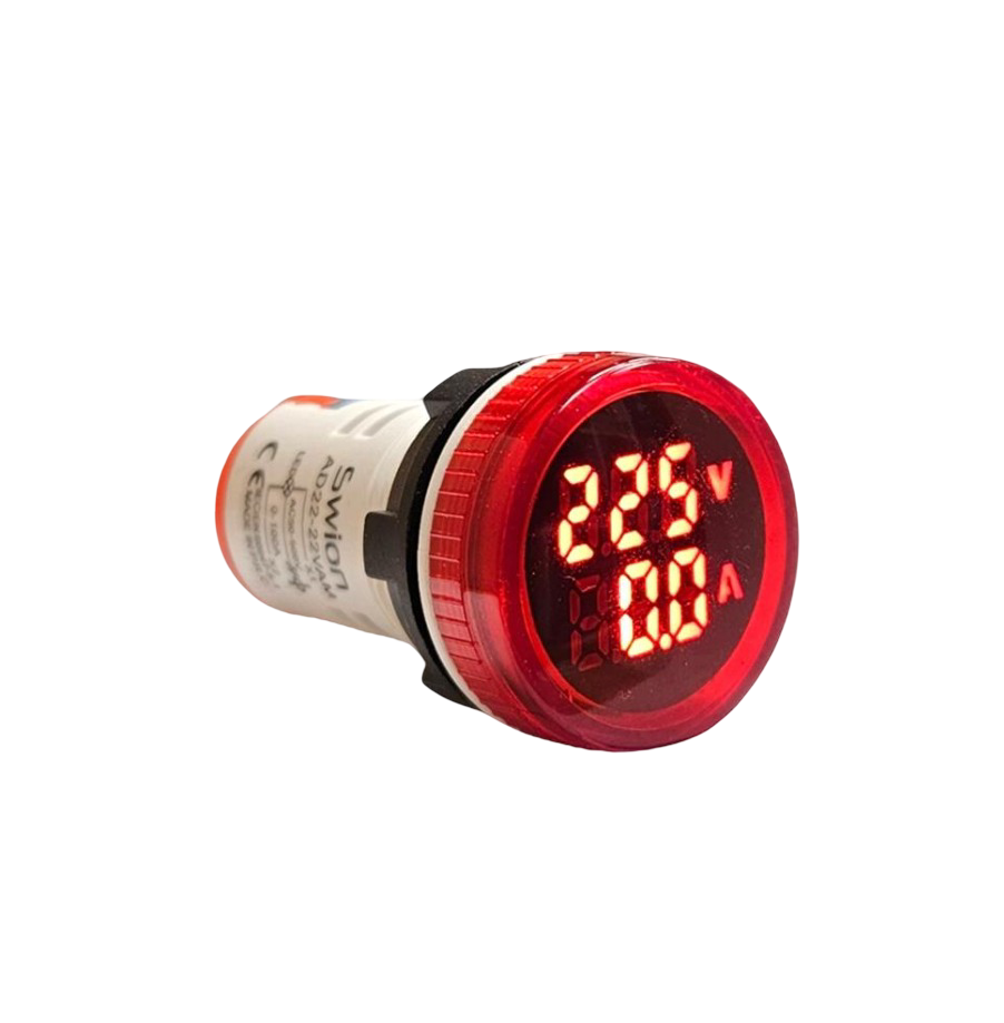 AD22-22VA 22mm Dijital Volt-Ampermetre
