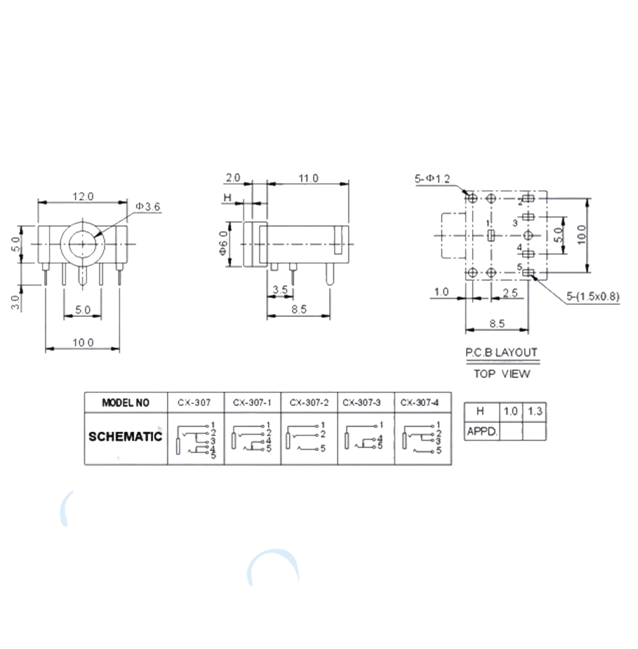 IC-260-1 Stereo Şase 3.5mm