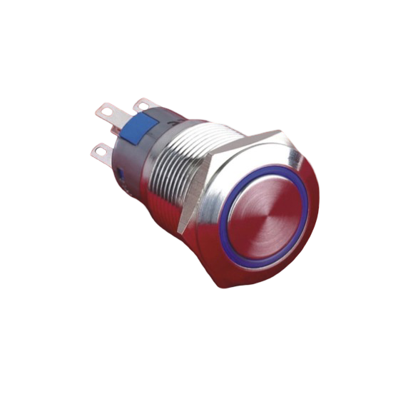 LAS1-AGQ-11ZE 19mm Metal LED'li Buton Anahtarlı IP67