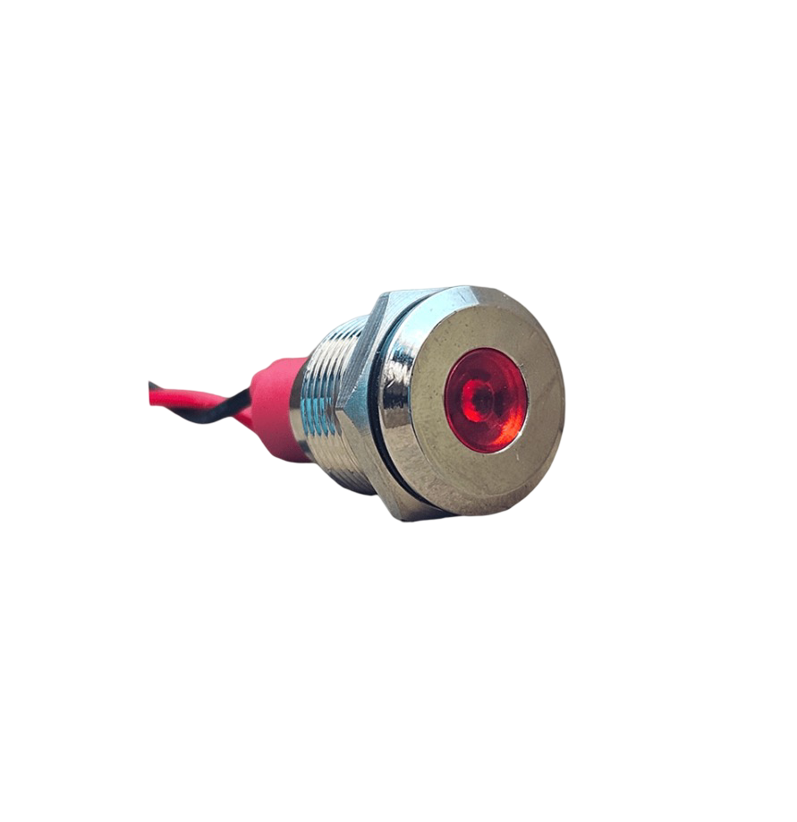 D12S 12MM METAL KABLOLU SİNYAL LAMBASI 12-24V