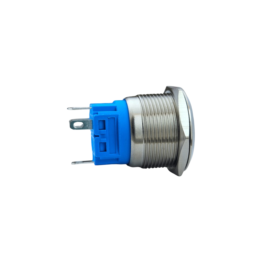 E70 22MM METAL BUTON YAYLI 12-24V YEŞİL LED 1NO/1NC