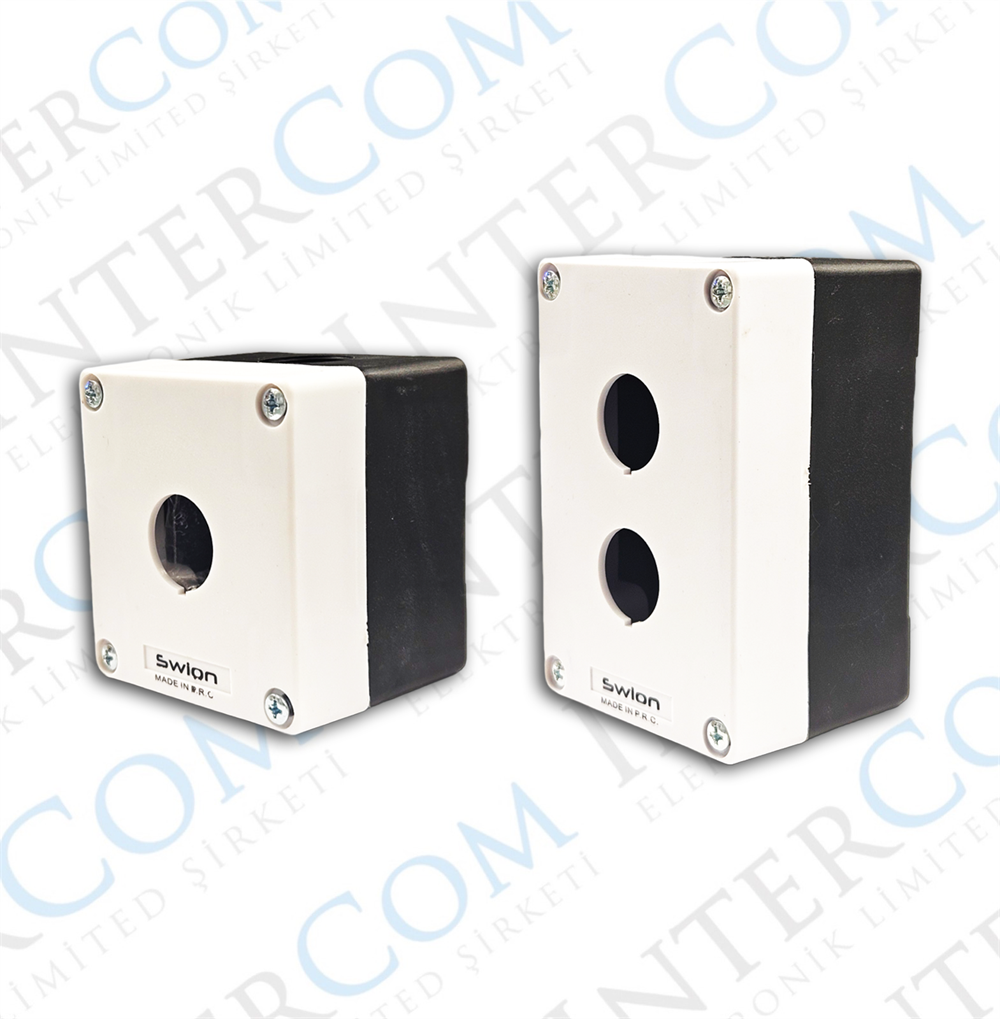 HJ9  22MM BUTON KUTUSU GRİ-SİYAH