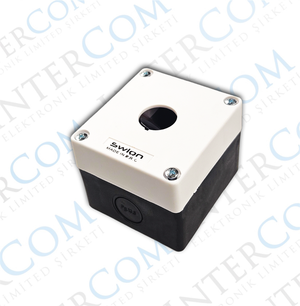 HJ9  22MM BUTON KUTUSU GRİ-SİYAH