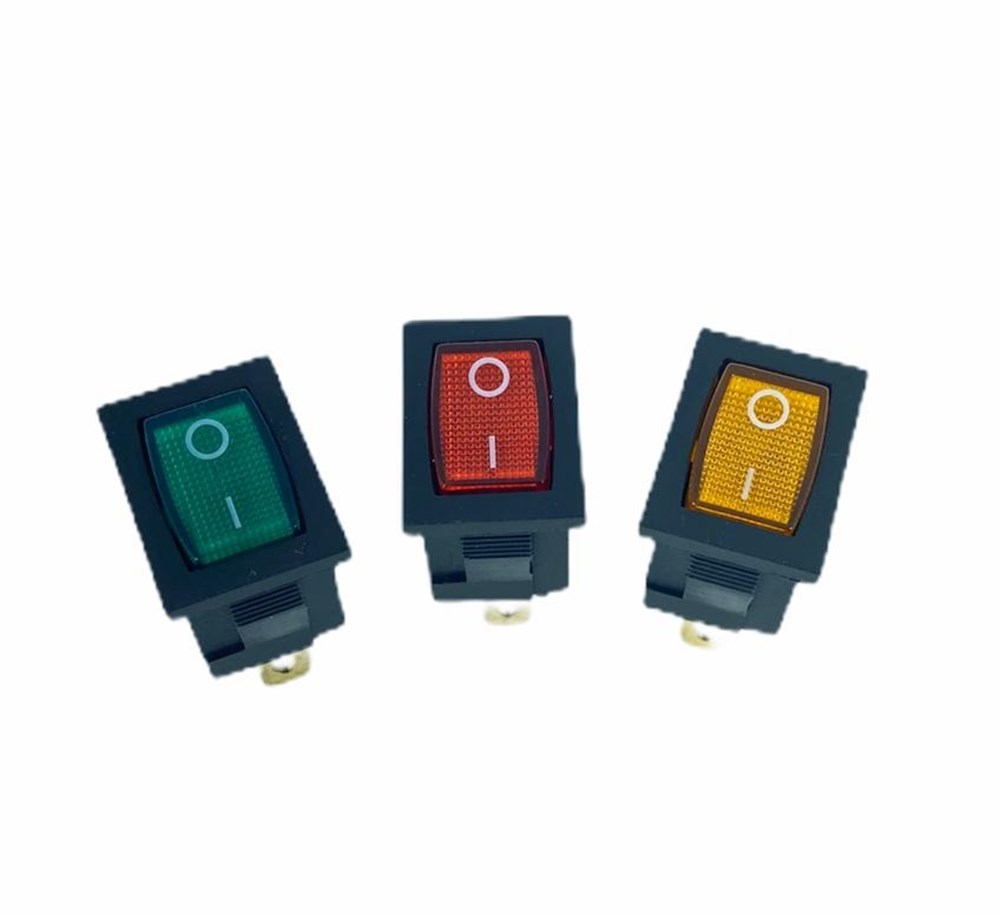 IC-118 Mini Işıklı Anahtar 3P 