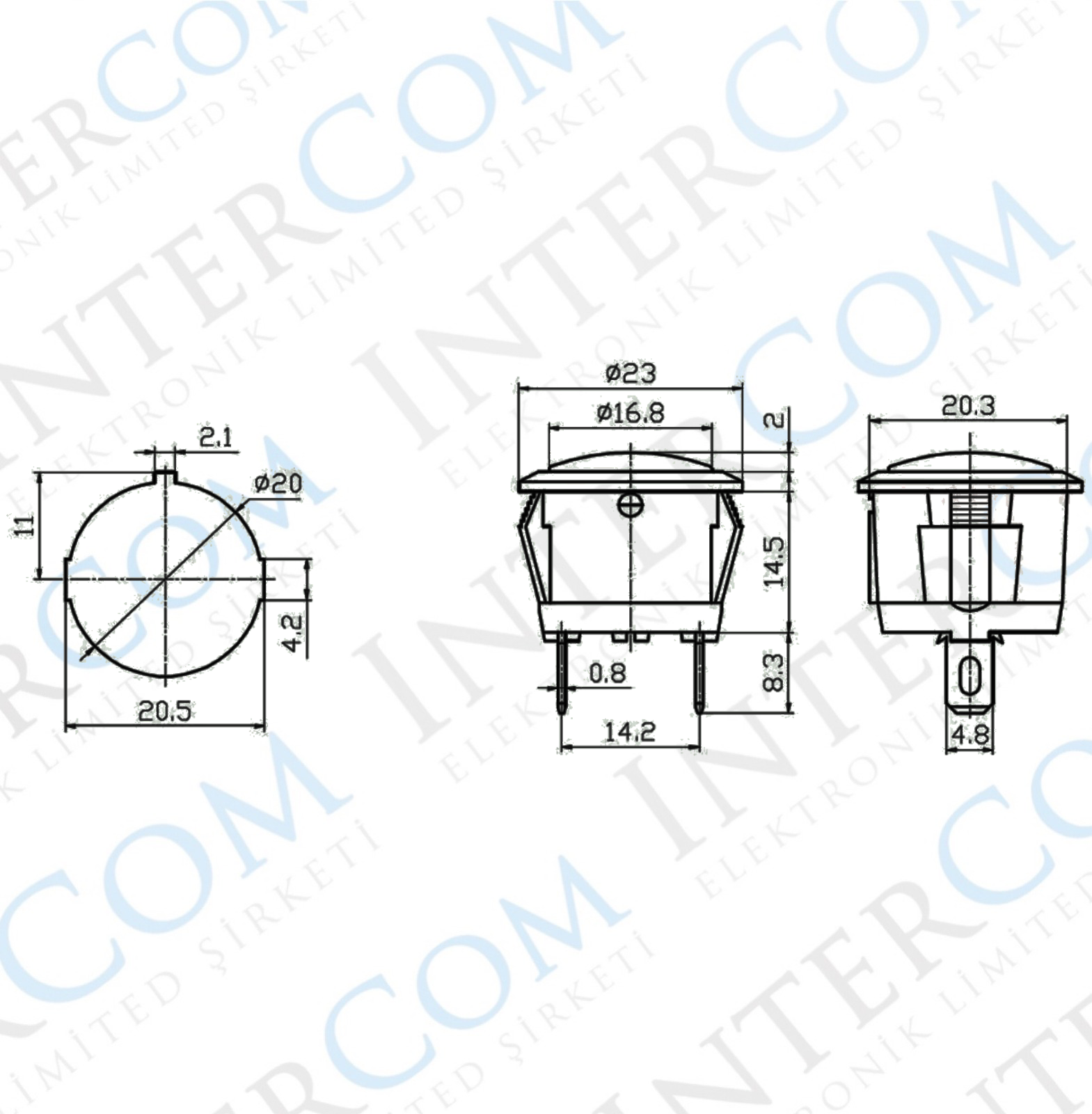 IC-131D SİNYAL LAMBASI 12V DC (LED) 