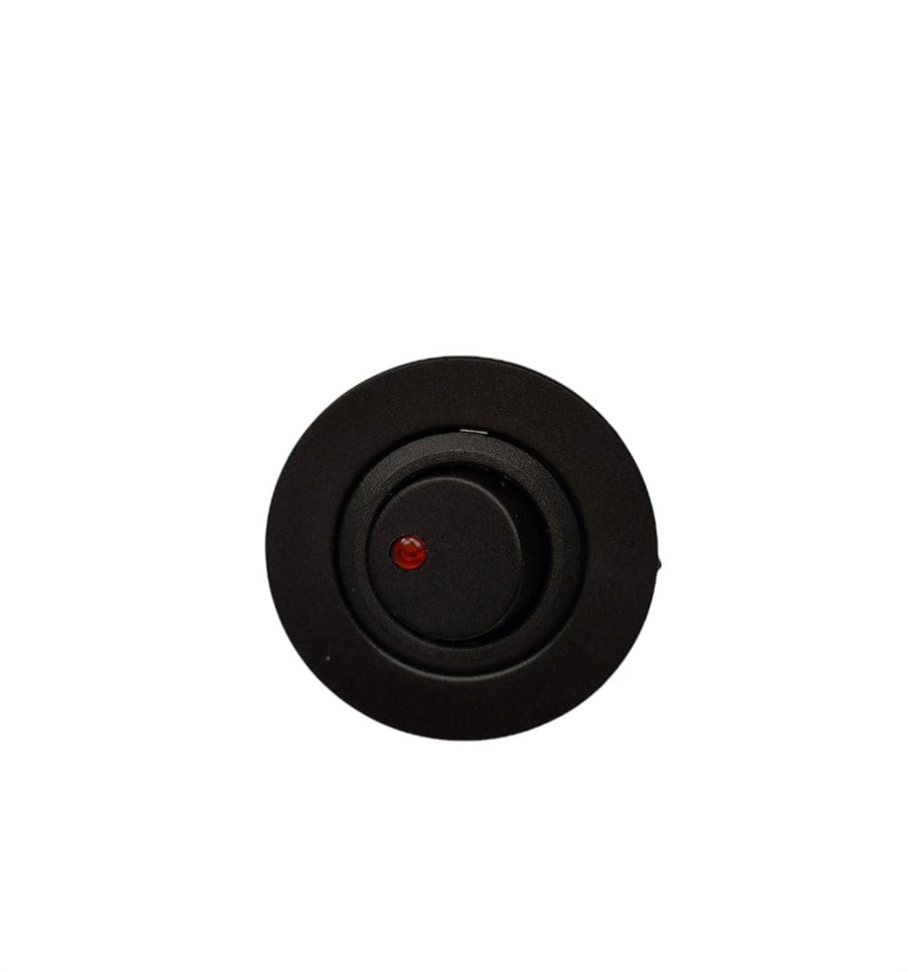 IC-132E PANO TİP YUVARLAK IŞIKLI ANAHTAR ON-OFF 12VOLT KIRMIZI