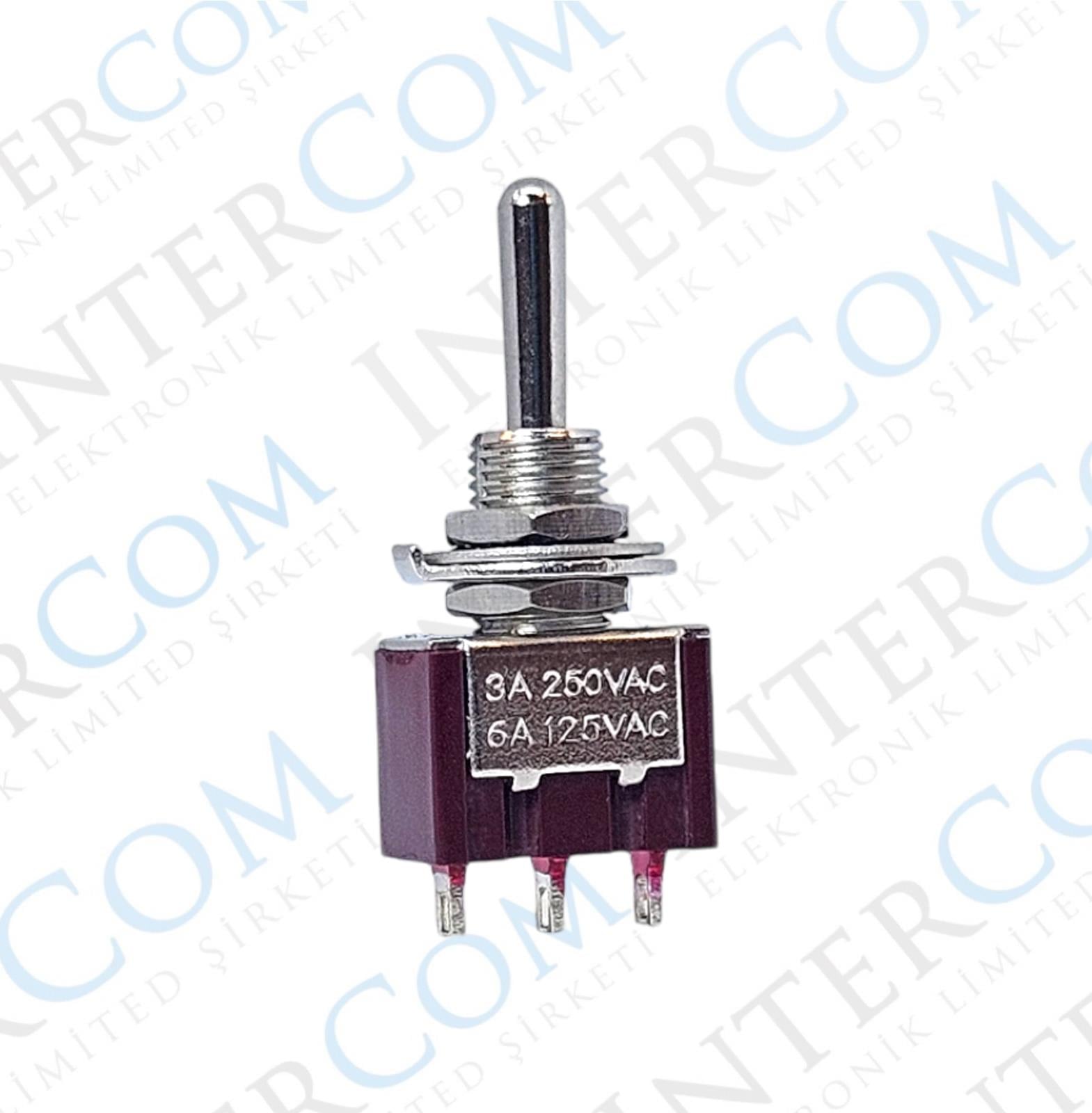 IC-143 Toggle Switch Yaylı MOM-OFF-MOM (Kaliteli) Ø6mm MTS-123