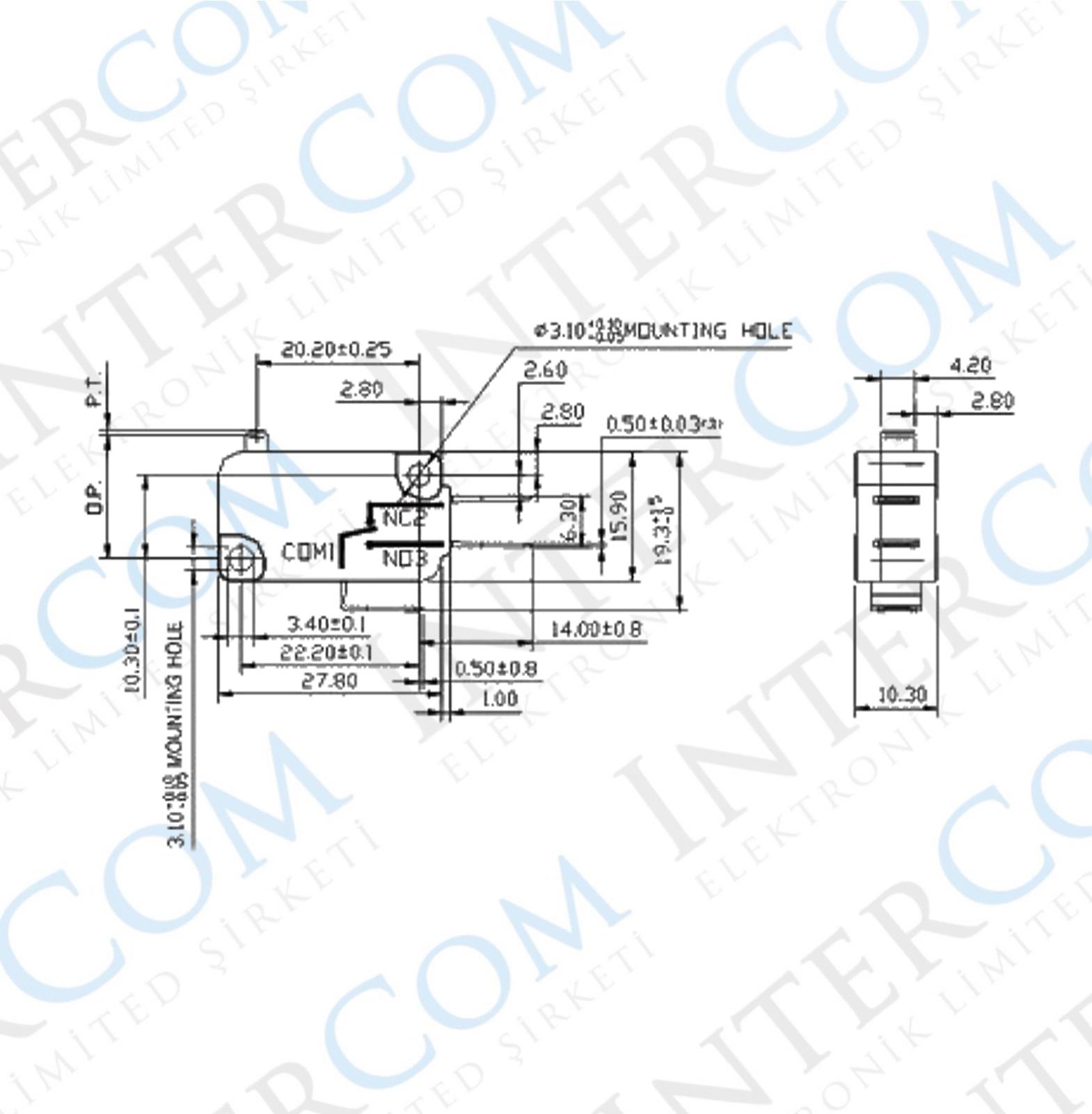 IC-176H Mikro Switch Hassas 15gf