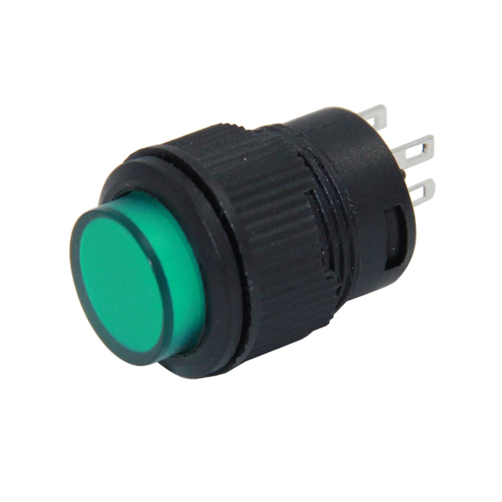 IC-180B 16mm Işıklı Buton Yaylı