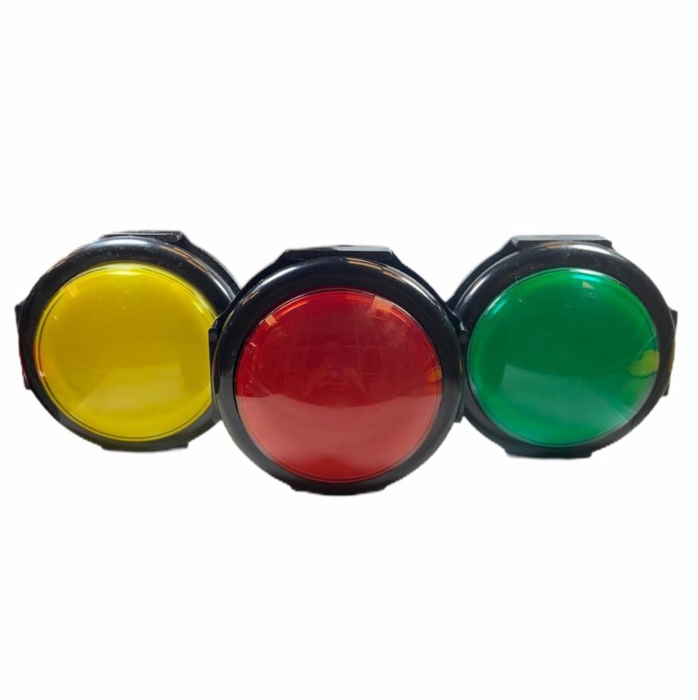 IC-180J-5 Atari Buton 24mm 12v Led (100mm Kafa)