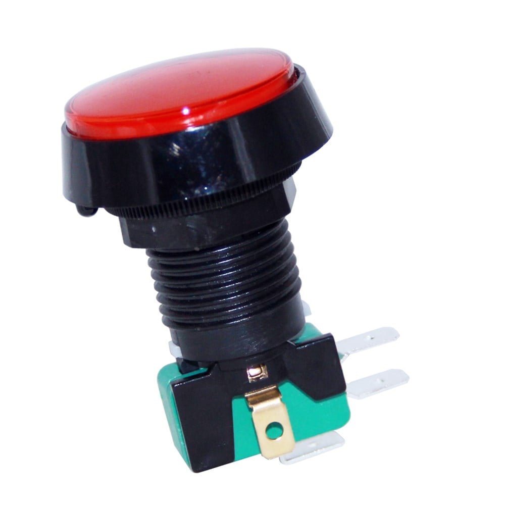 IC-180J Atari Butonu 24mm 12V LEDli Kafa 43mm