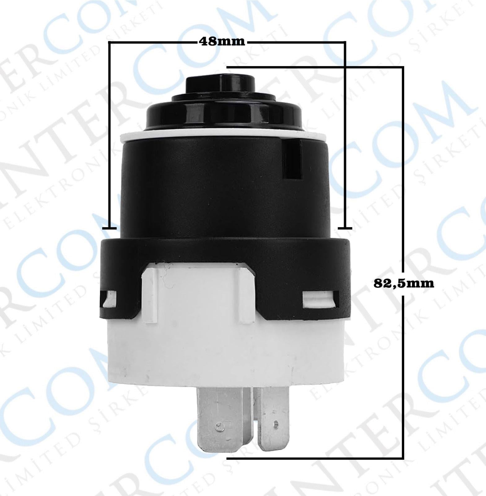 IC195M-2 ATEŞLEME ANAHTARI 5 POZİSYON 11P ON-OFF - SU GEÇİRMEZ KILIFLI