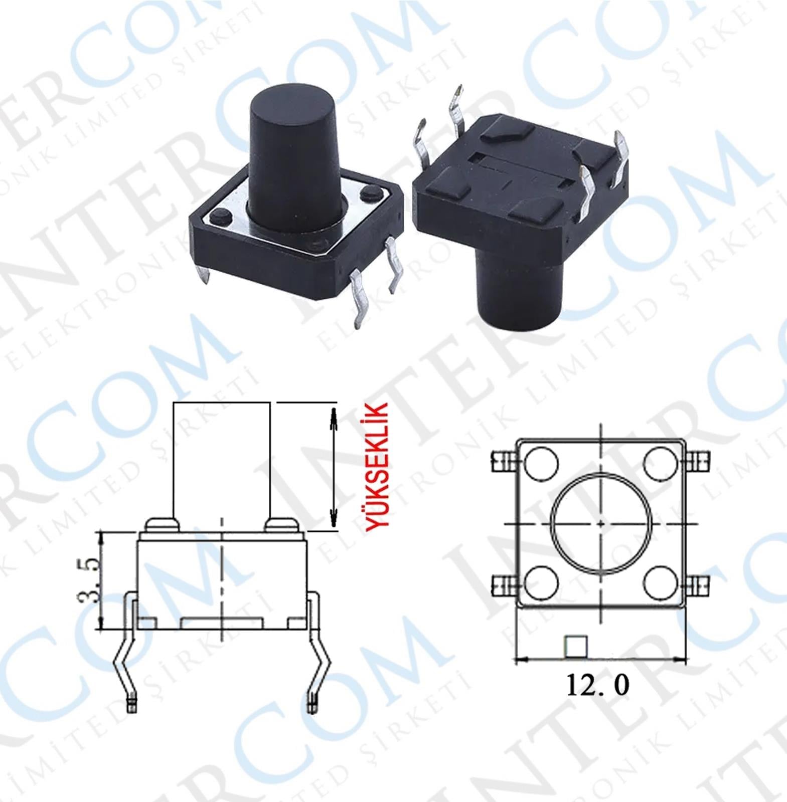 IC-202 Tact Switch 12x12