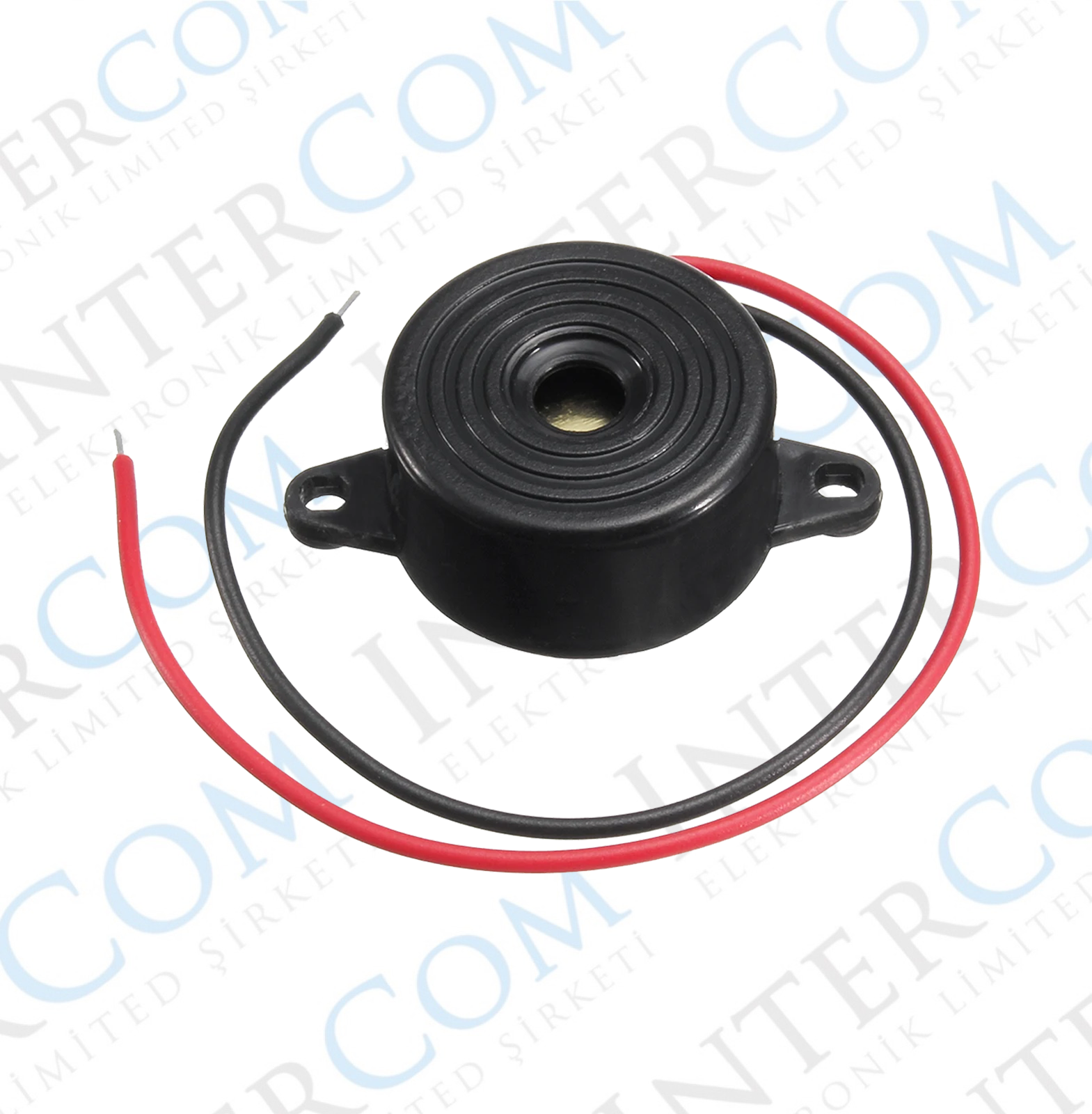 IC-221 Buzzer 12Volt DC 23mm Kablolu Devreli
