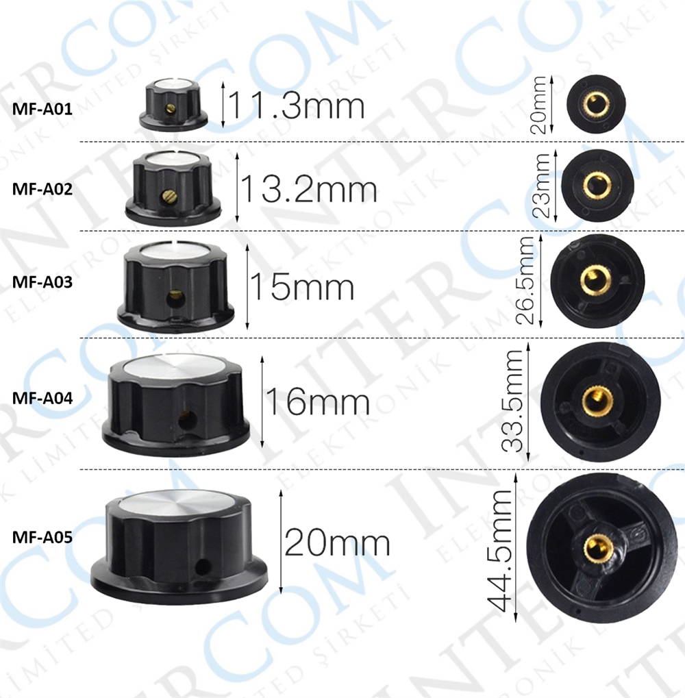 IC-222A VİDALI POT BAŞLIĞI