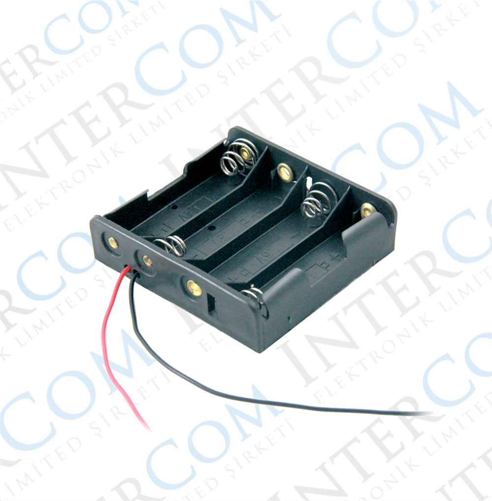 IC-234A Pil Yuvası 4 lü Yan Yana (AA)