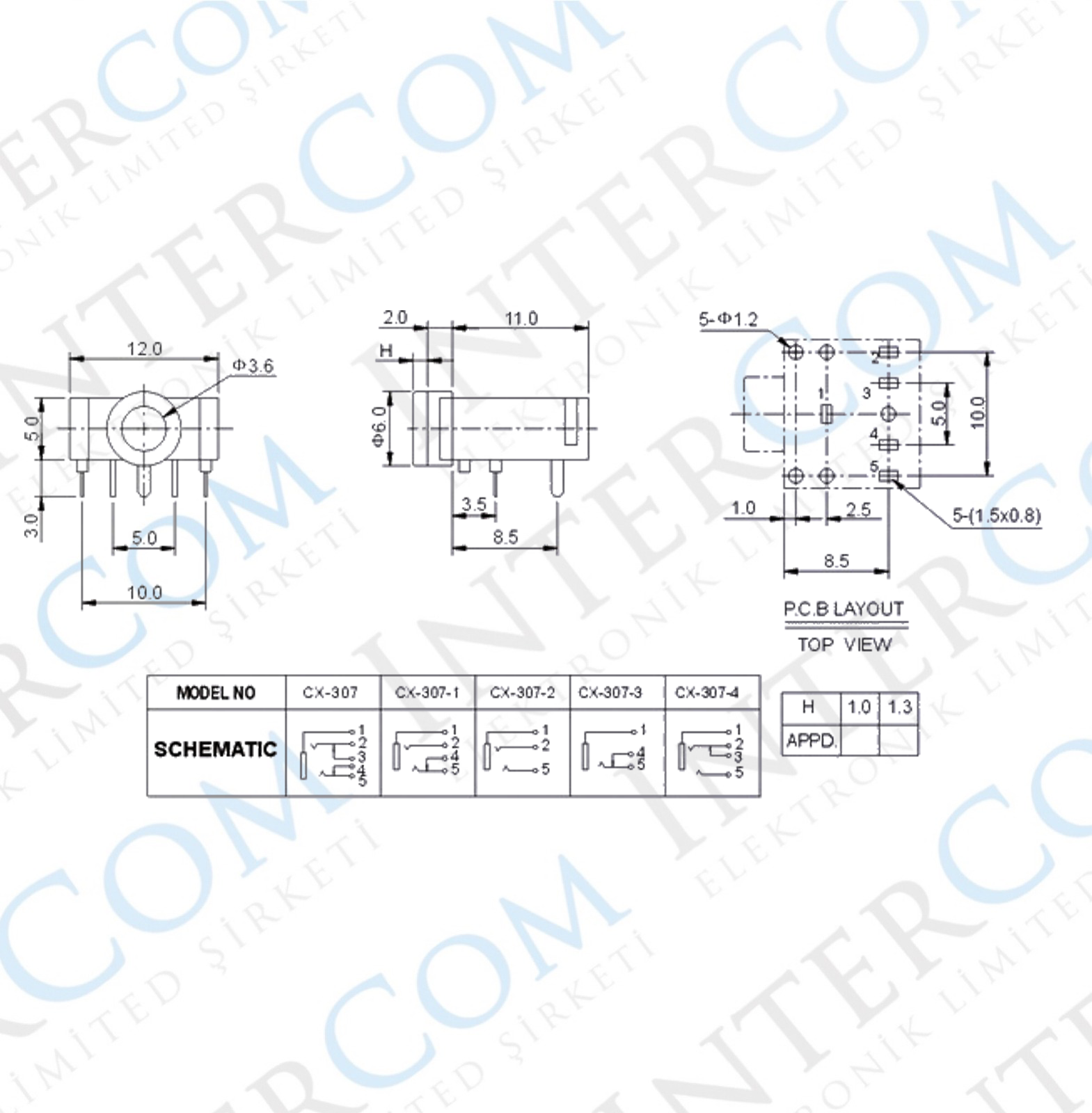 IC-260-1 Stereo Şase 3.5mm