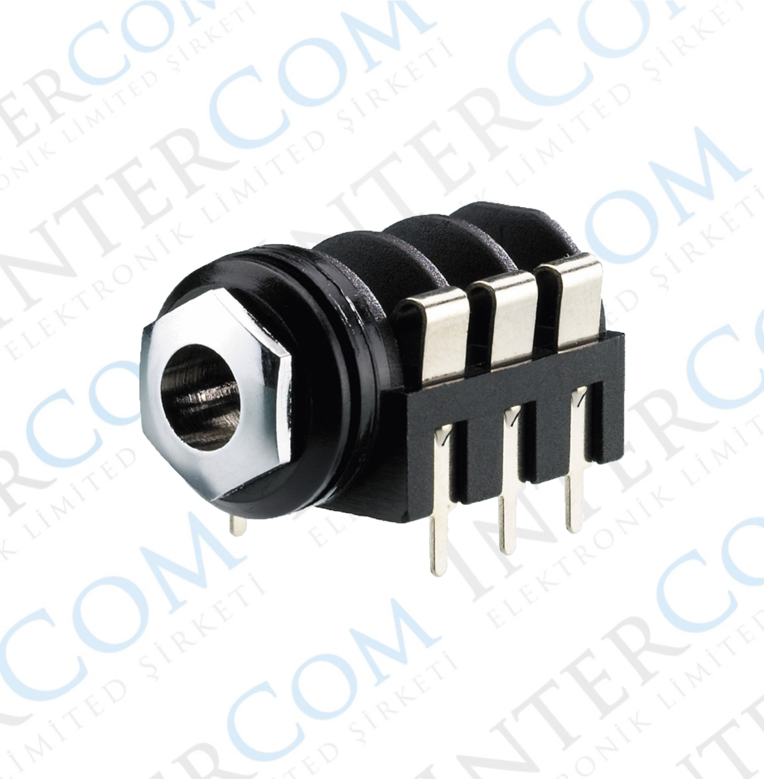 IC-261G-2 6,3mm Stereo Jak Dişi Şase 90° 6p