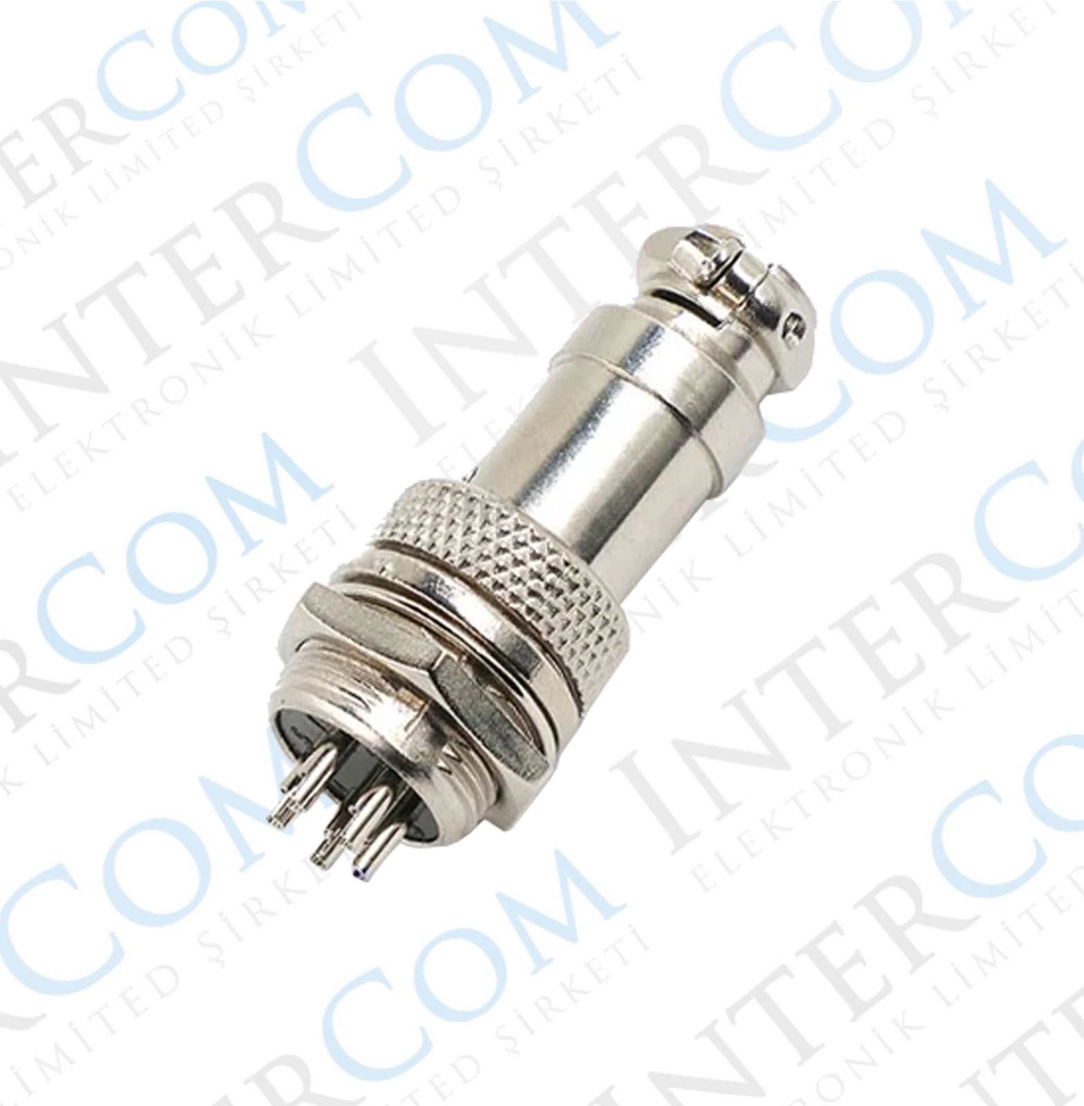 IC-261M 16mm Mayk Fiş Şase Erkek - Seyyar Dişi