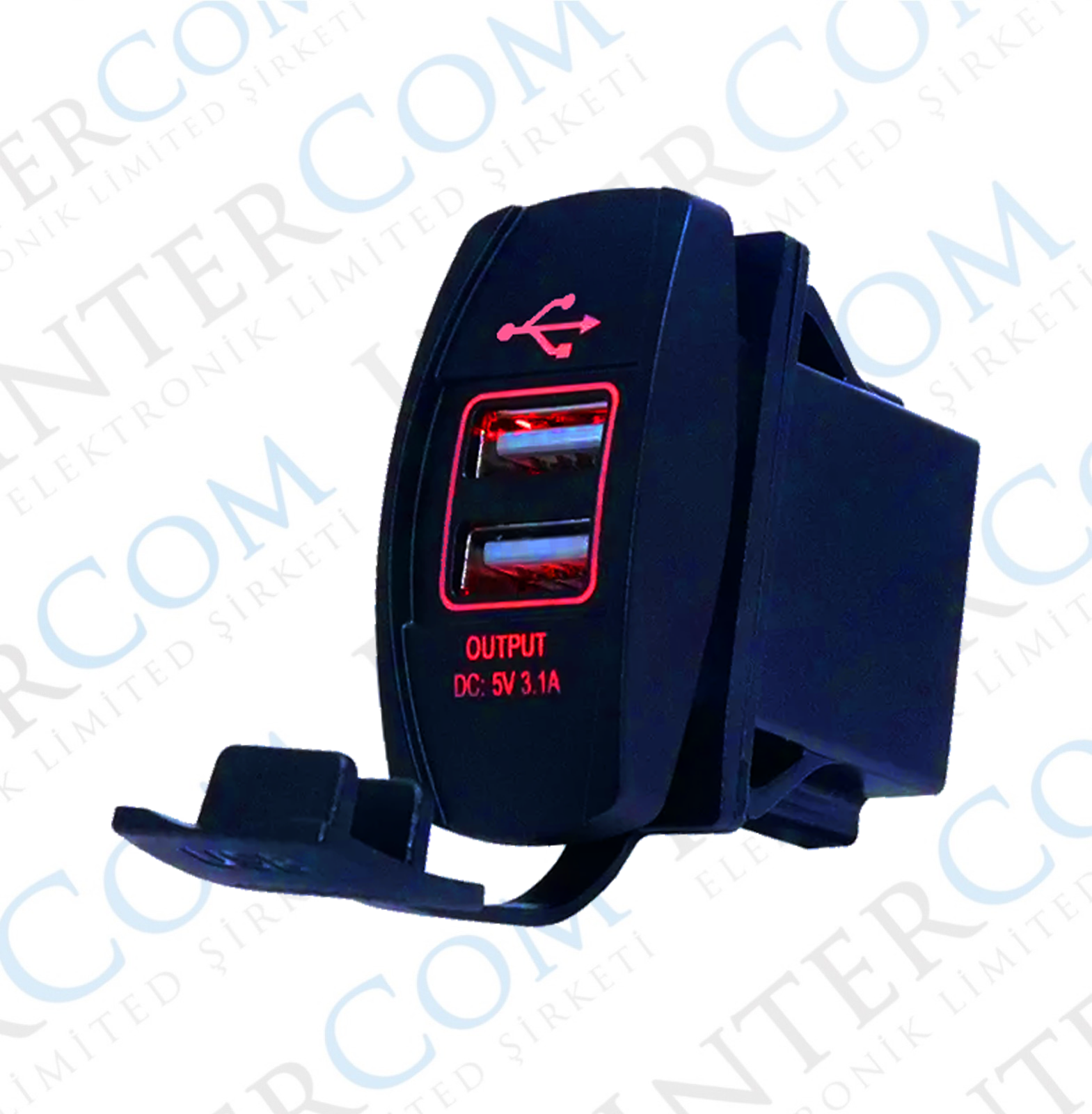 IC-266C-3 Marin Tip İkili USB 12-24V - 5V/3.1A