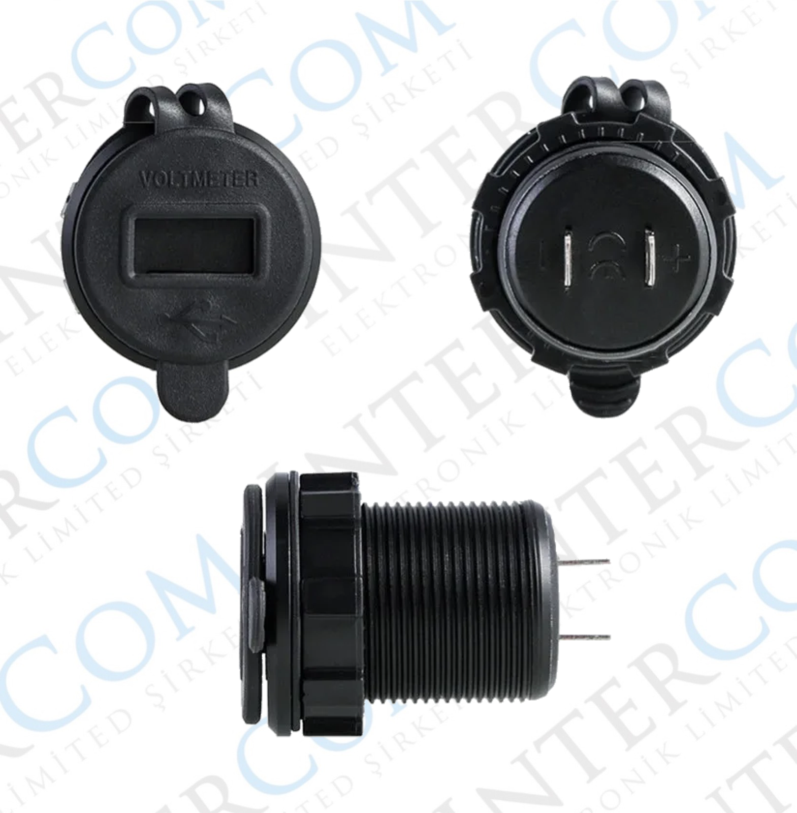 IC-266D Pano Tipi Voltmetreli 2li USB