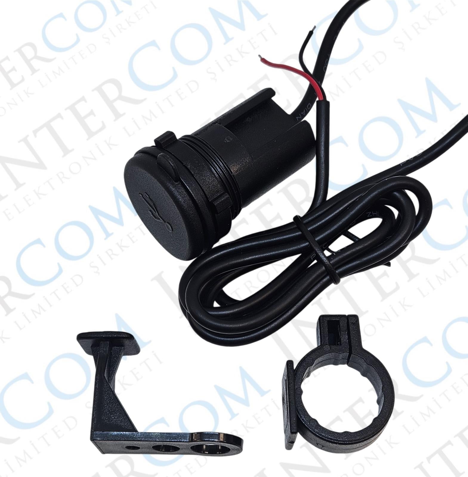 IC-266F-4 MOTORSİKLET USB TEKLİ SU GEÇİRMEZ - ŞARJ