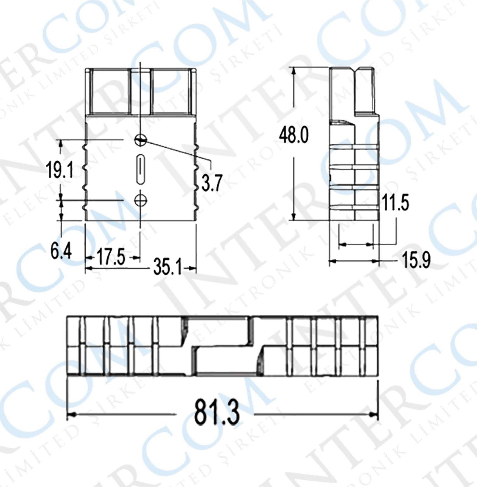 IC-266S ANDERSON SOKET 50A