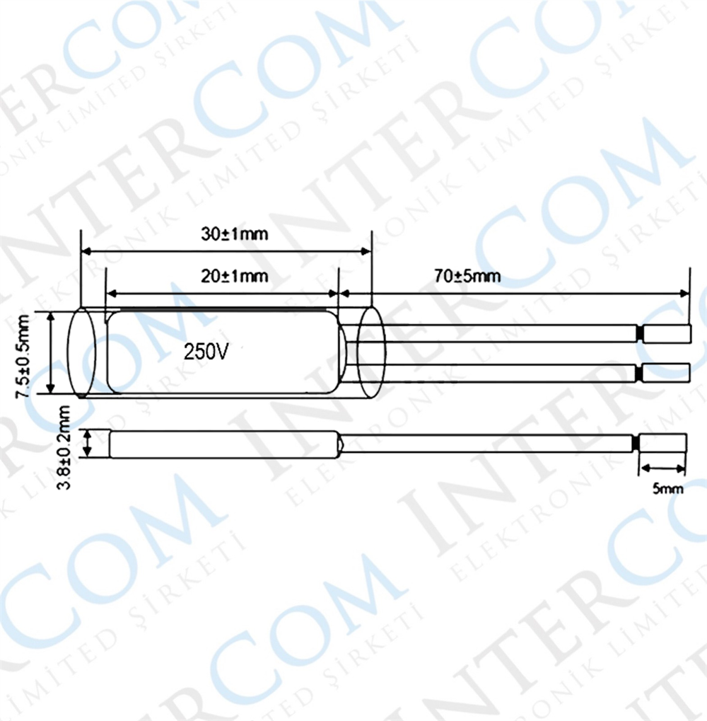 IC-270 Termostat Kablolu Tip Normalde Kapalı 10 Amper