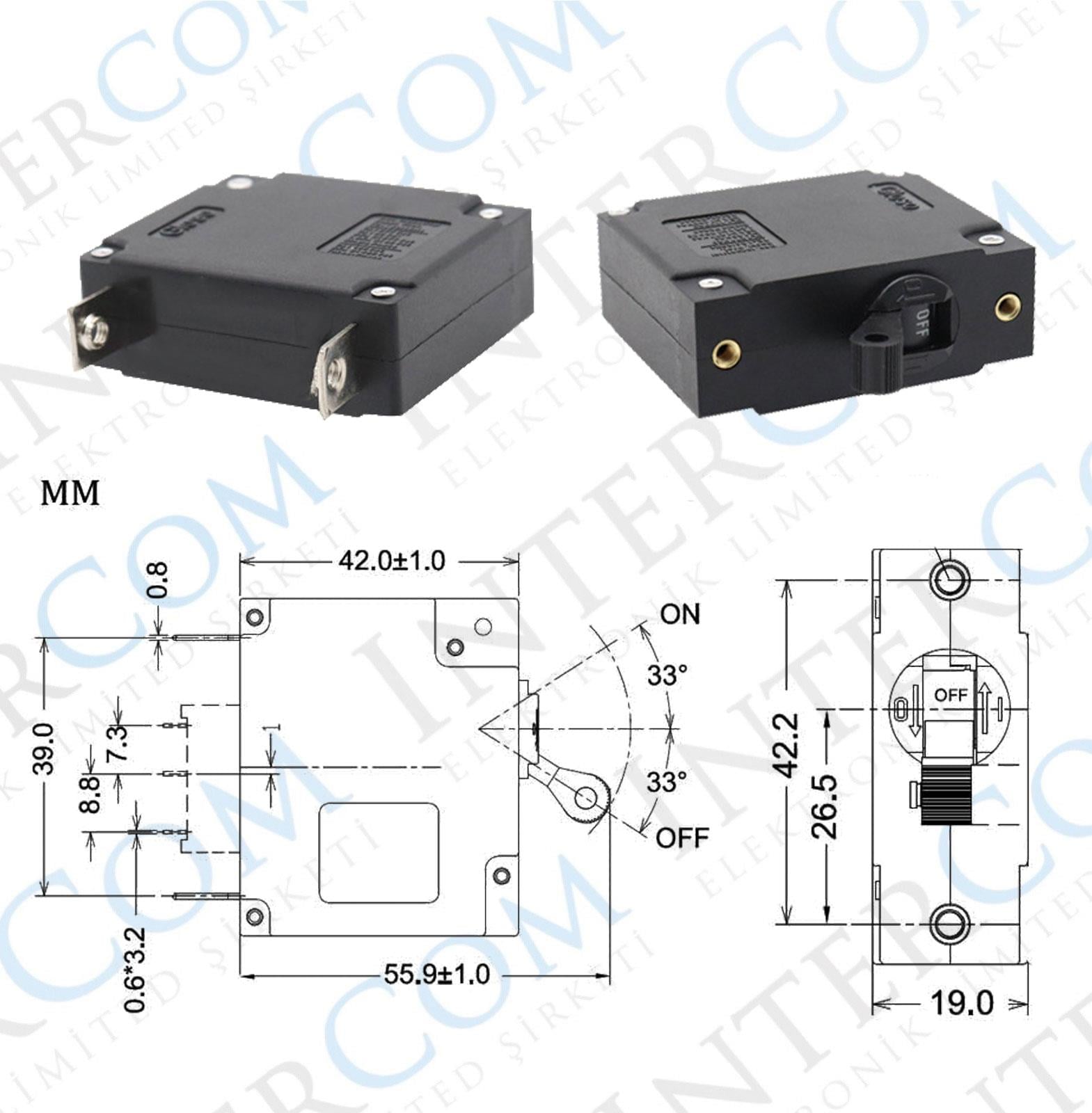 IC-271D TEK KUTUPLU DEVRE KESİCİ ŞALTER