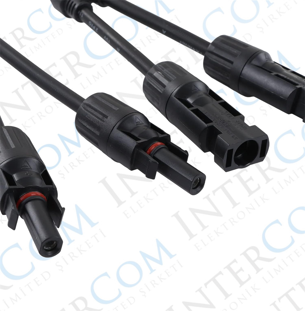 IC-273-2  MC4 Güneş Paneli Konnektörü 2li Kablolu Set