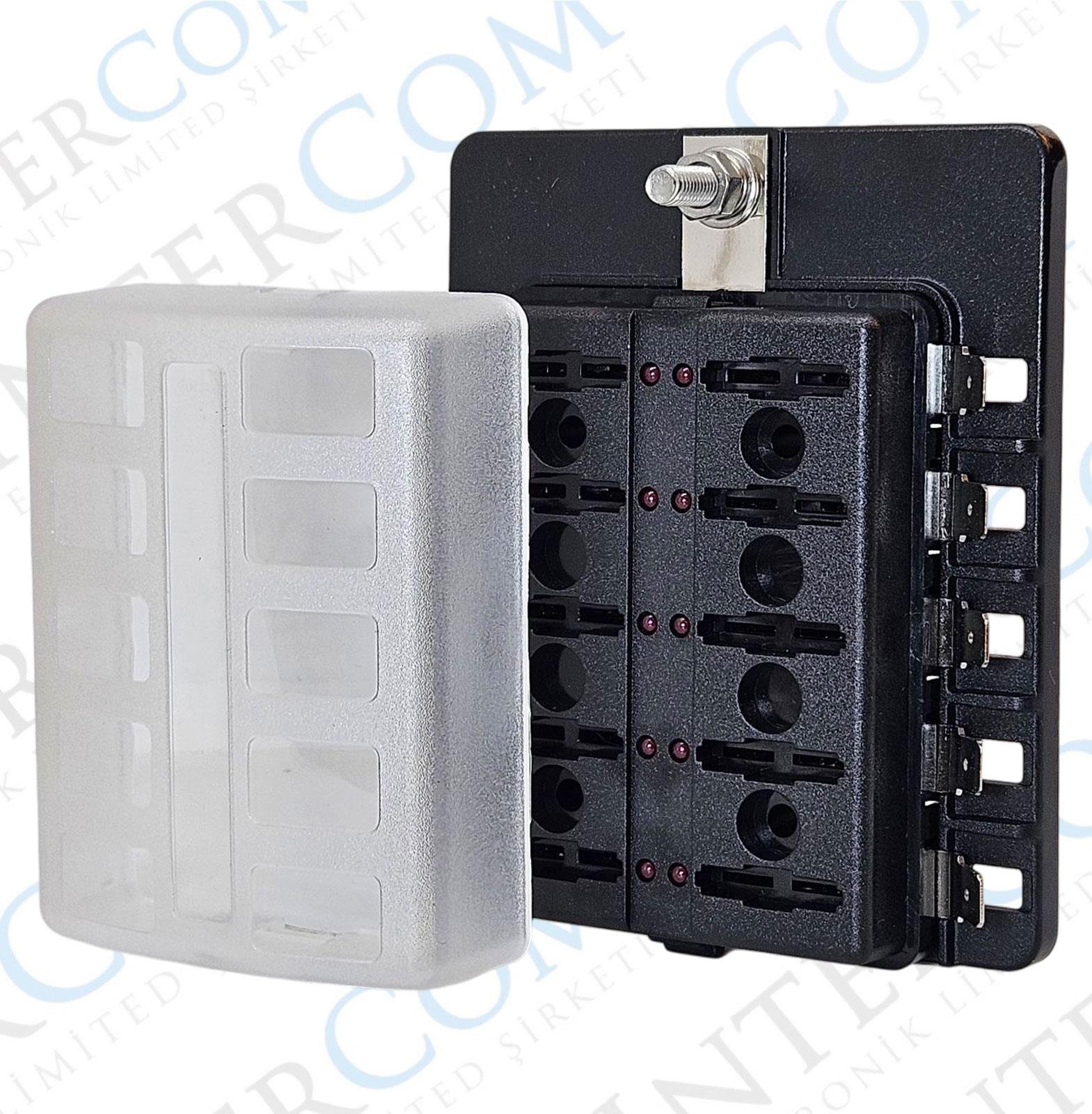 IC-276A-10 SİGORTA KUTUSU 10LU İKAZ IŞIKLI