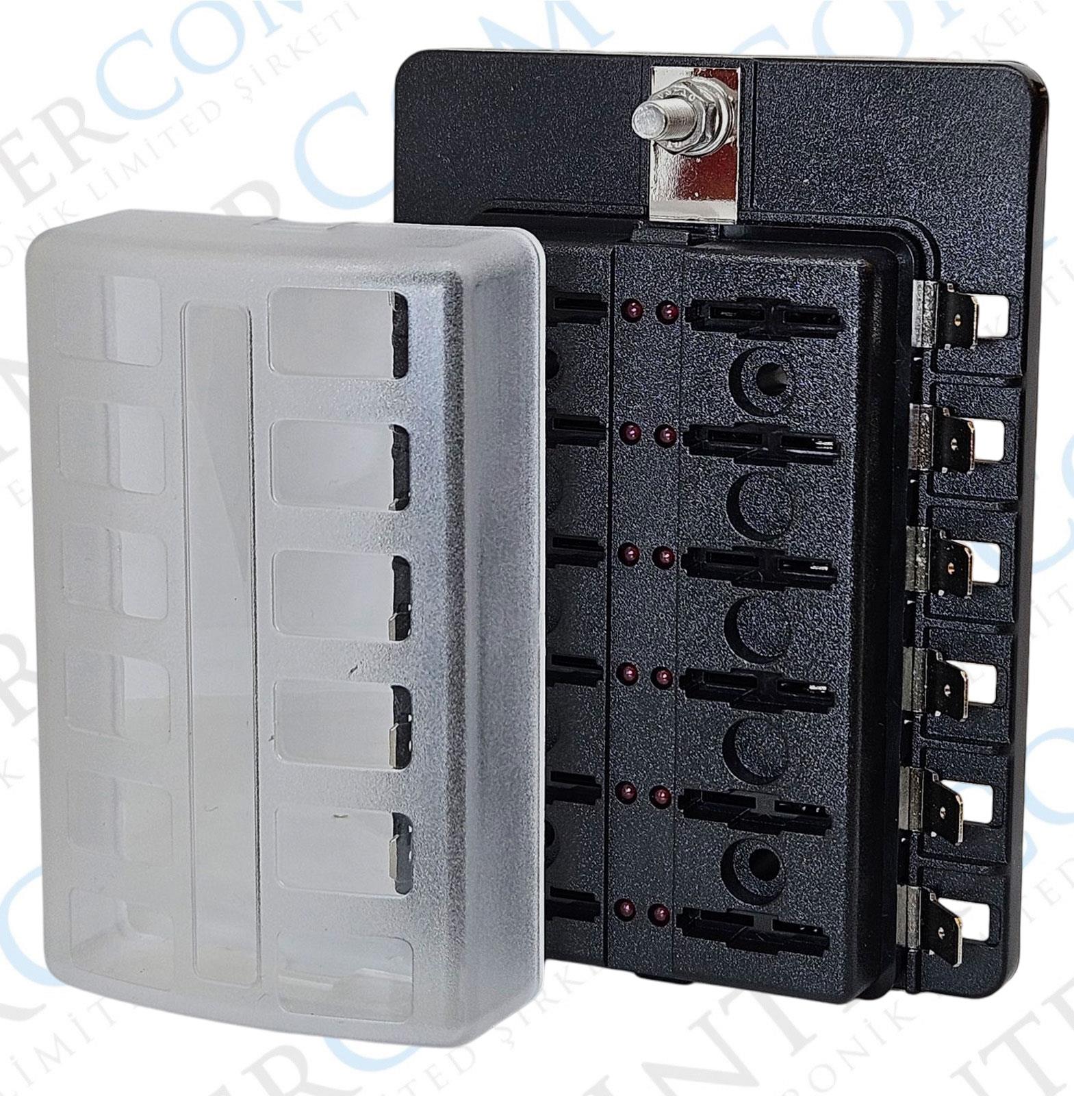 IC-276A-12 SİGORTA KUTUSU 12Lİ İKAZ IŞIKLI