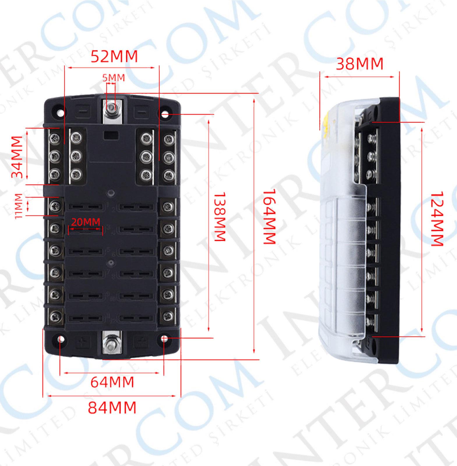 IC-276C-12 SİGORTA BLOĞU 12Lİ