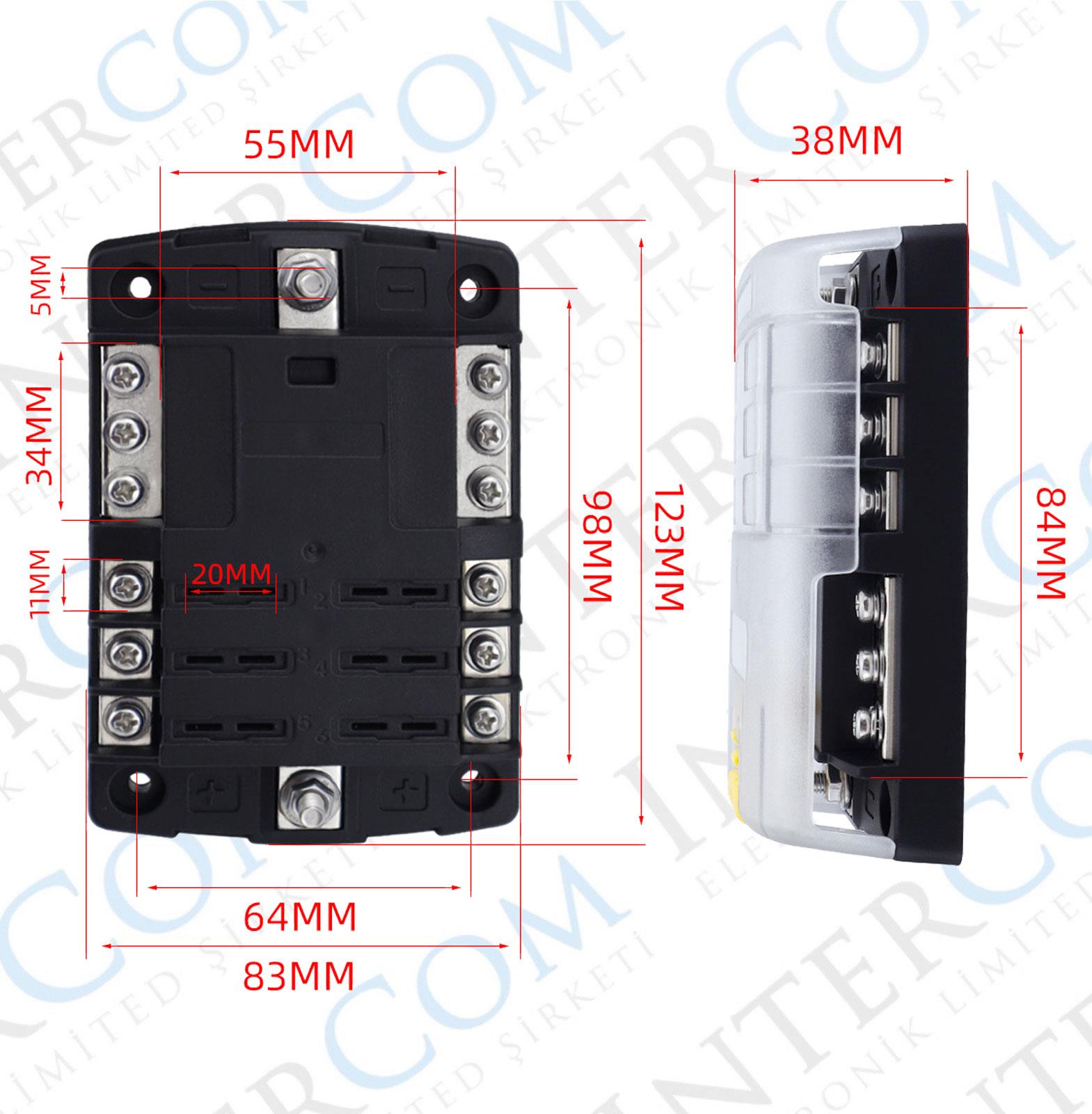 IC-276C-6 SİGORTA BLOĞU 6LI
