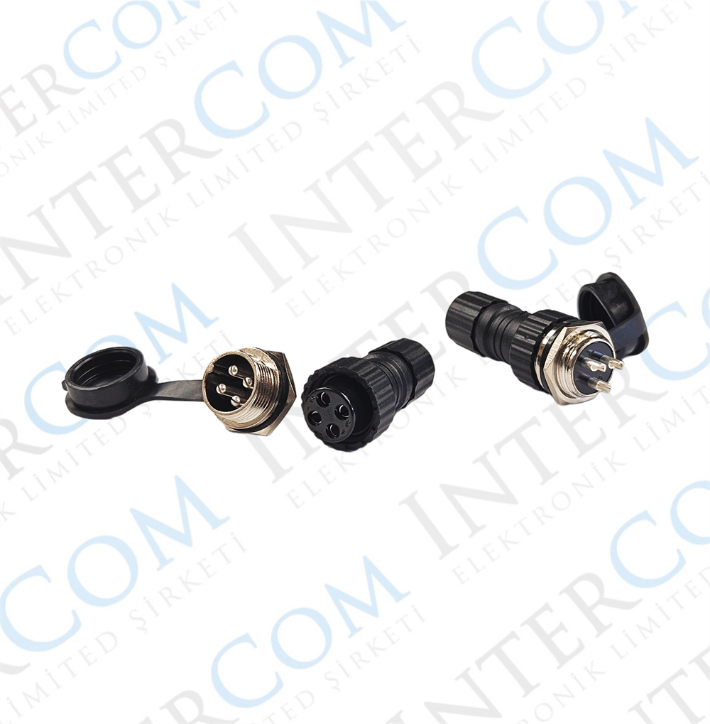 IC-261N GX16 Su Geçirmez Mayk Konnektör