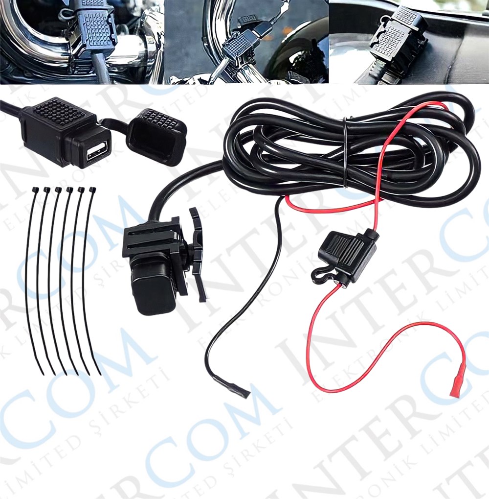 IC266F-2	MOTORSİKLET USB ŞARJ SETİ