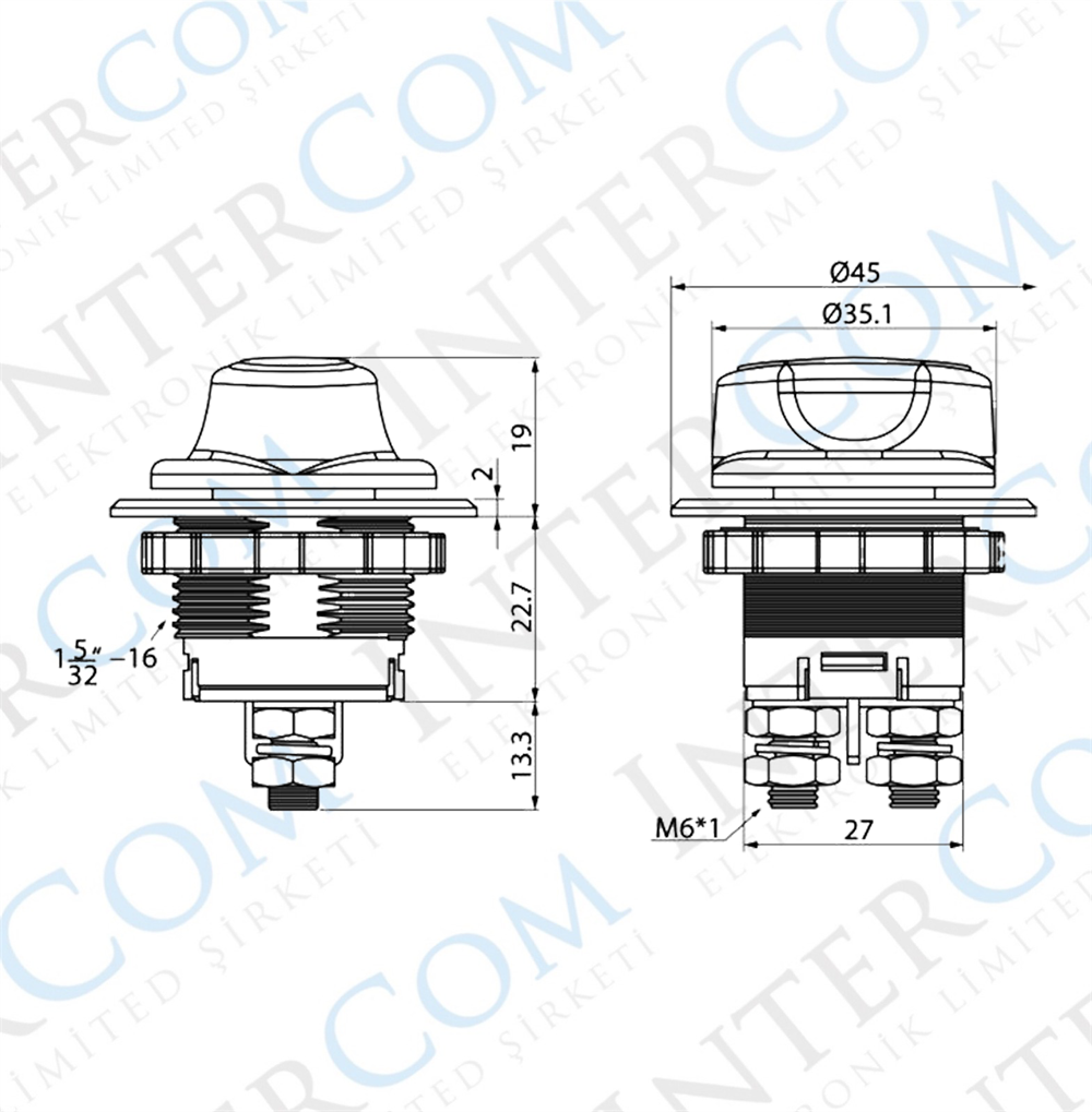 IC-275C AKÜ ŞALTERİ 100A 2P ON-OFF 
