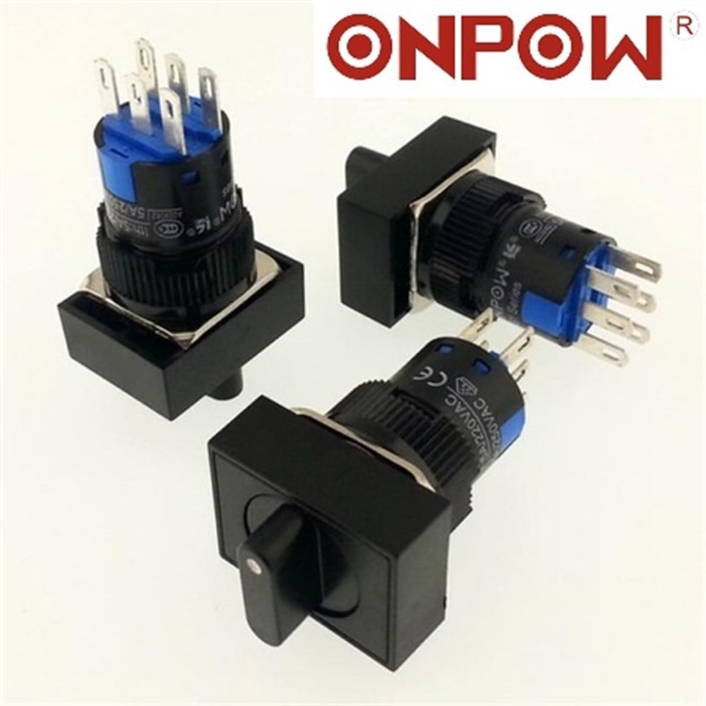 LAS1-AJ-22X-21 16mm Mandal Buton OFF-ON 2NO/2NC