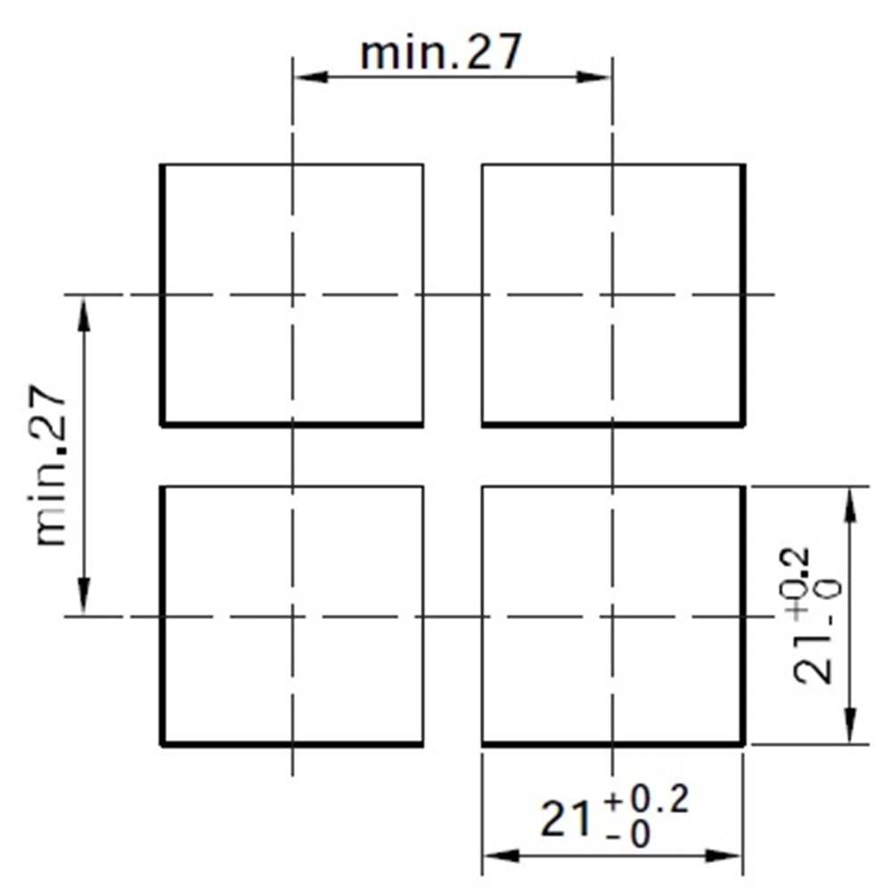 LAS1-AWF-11Z 21x21 Plastik Kalıcı Buton 1NO/1NC 5P