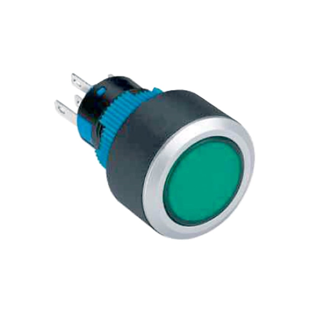 LAS1-AWY-22 22mm Plastik Yaylı Buton 2NO/2NC 8P