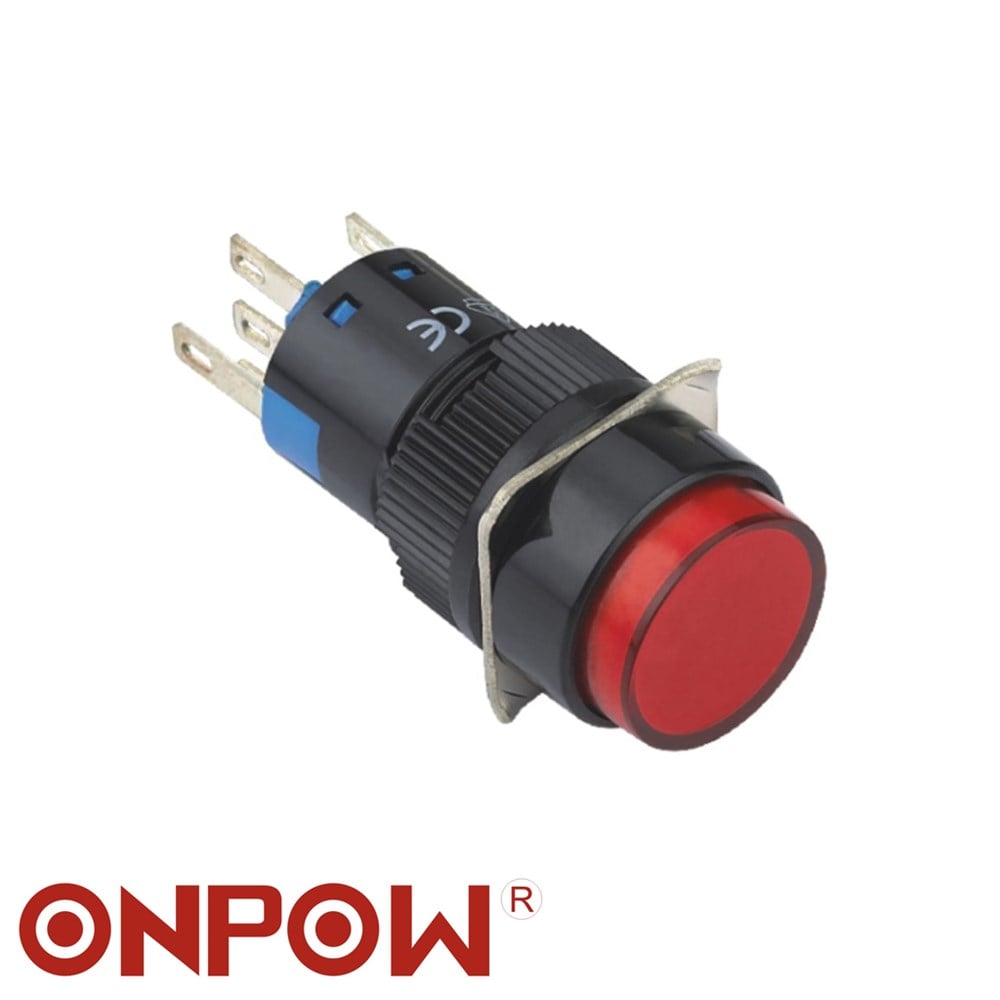 LAS1-AY-22 16mm Plastik Yaylı 2NO/2NC