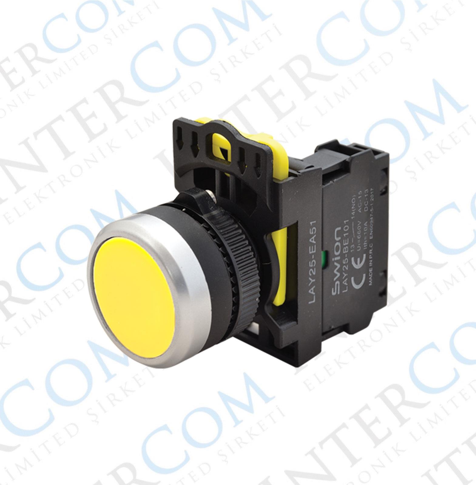 LAY25-EA 22mm Buton Normalde Açık Kontak