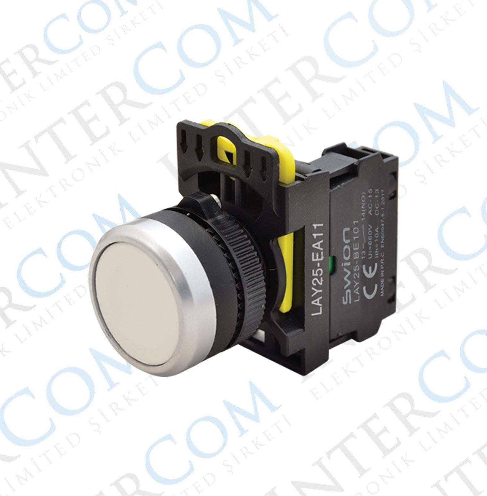 LAY25-EA 22mm Buton Normalde Açık Kontak