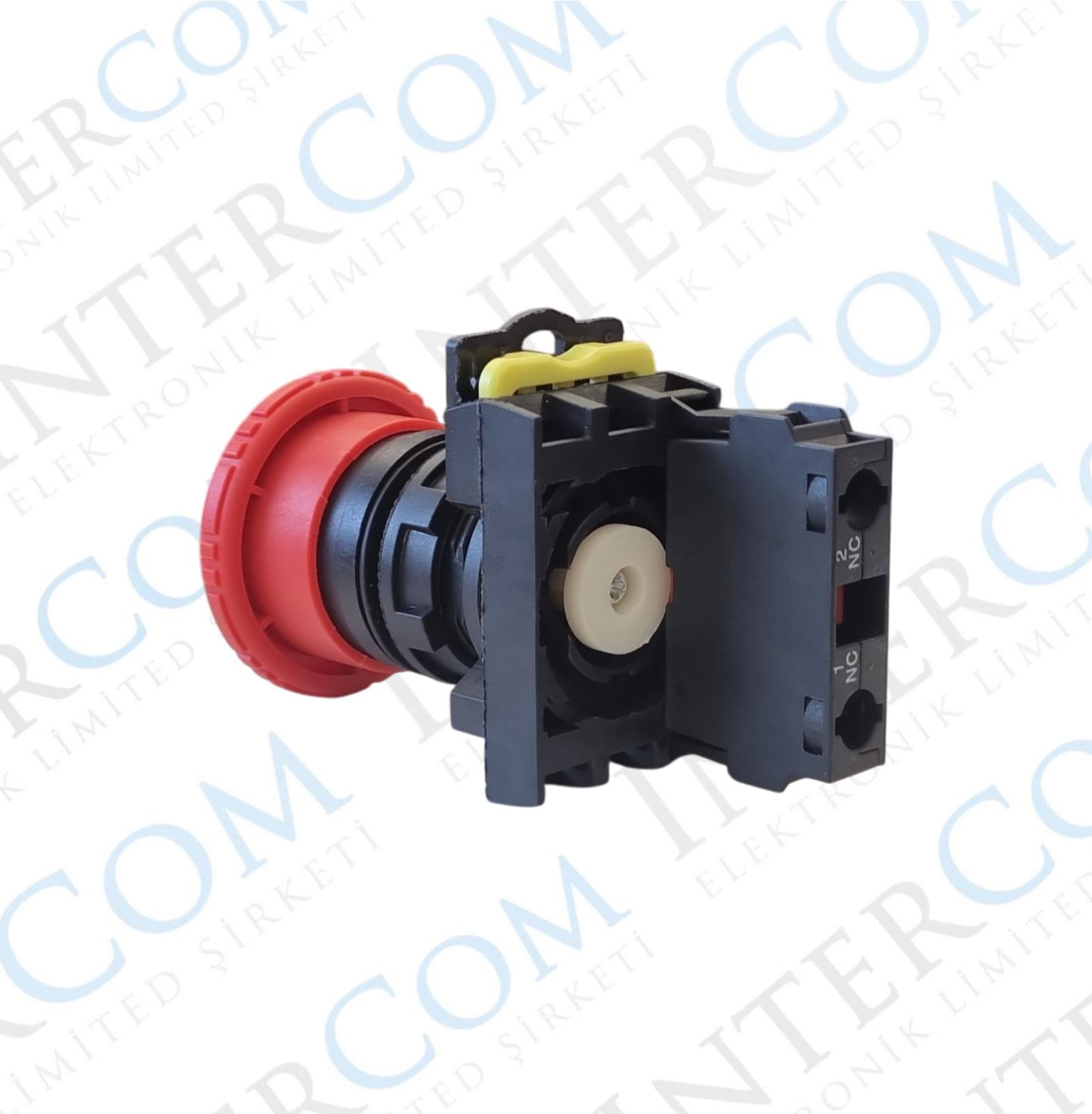 LAY25-ES542 22mm Acil-Stop Bas-Çevir 40mm