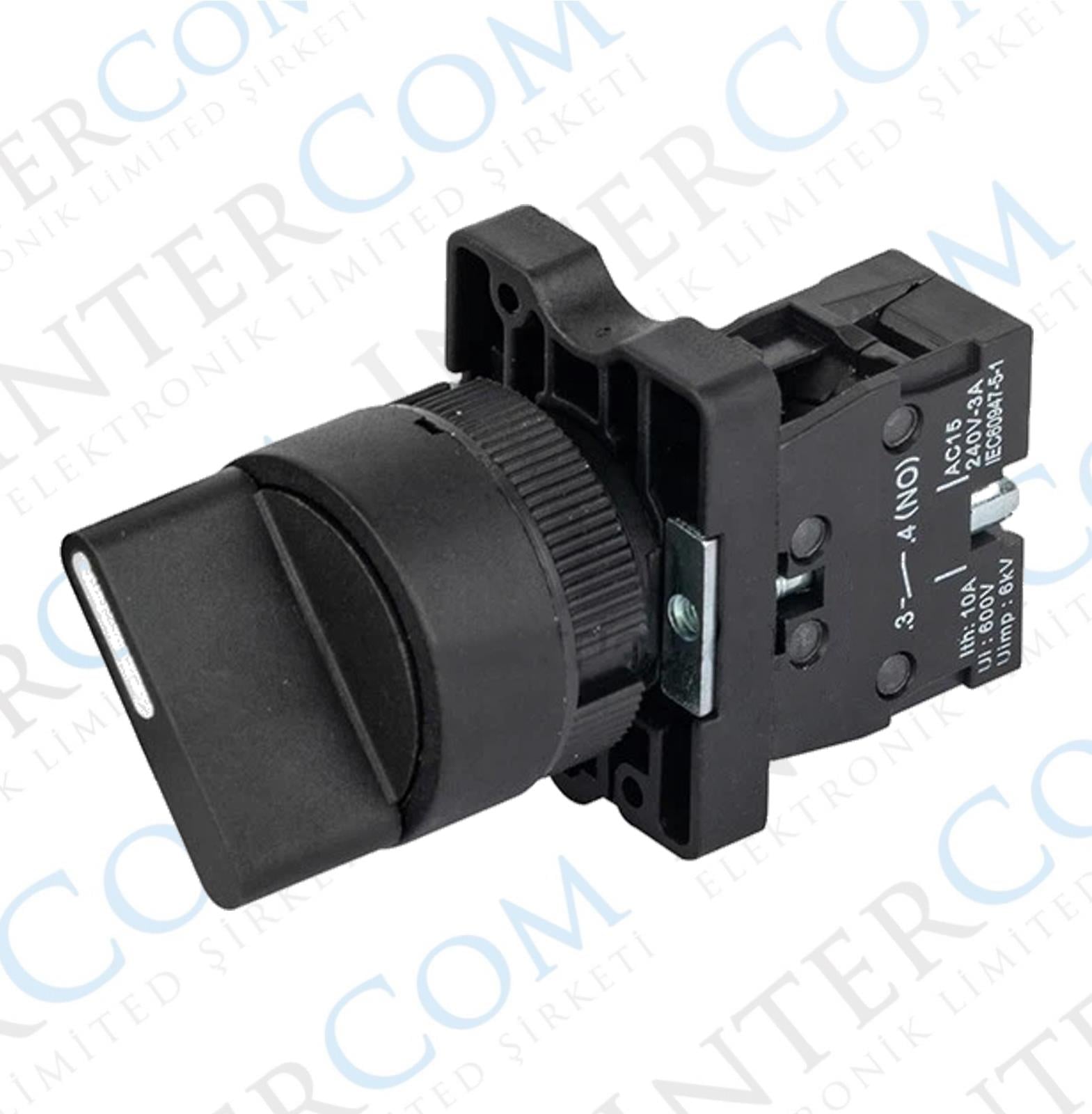 LAY5-ED41 22mm Kısa Mandal 0-1 Yaylı (1NO)