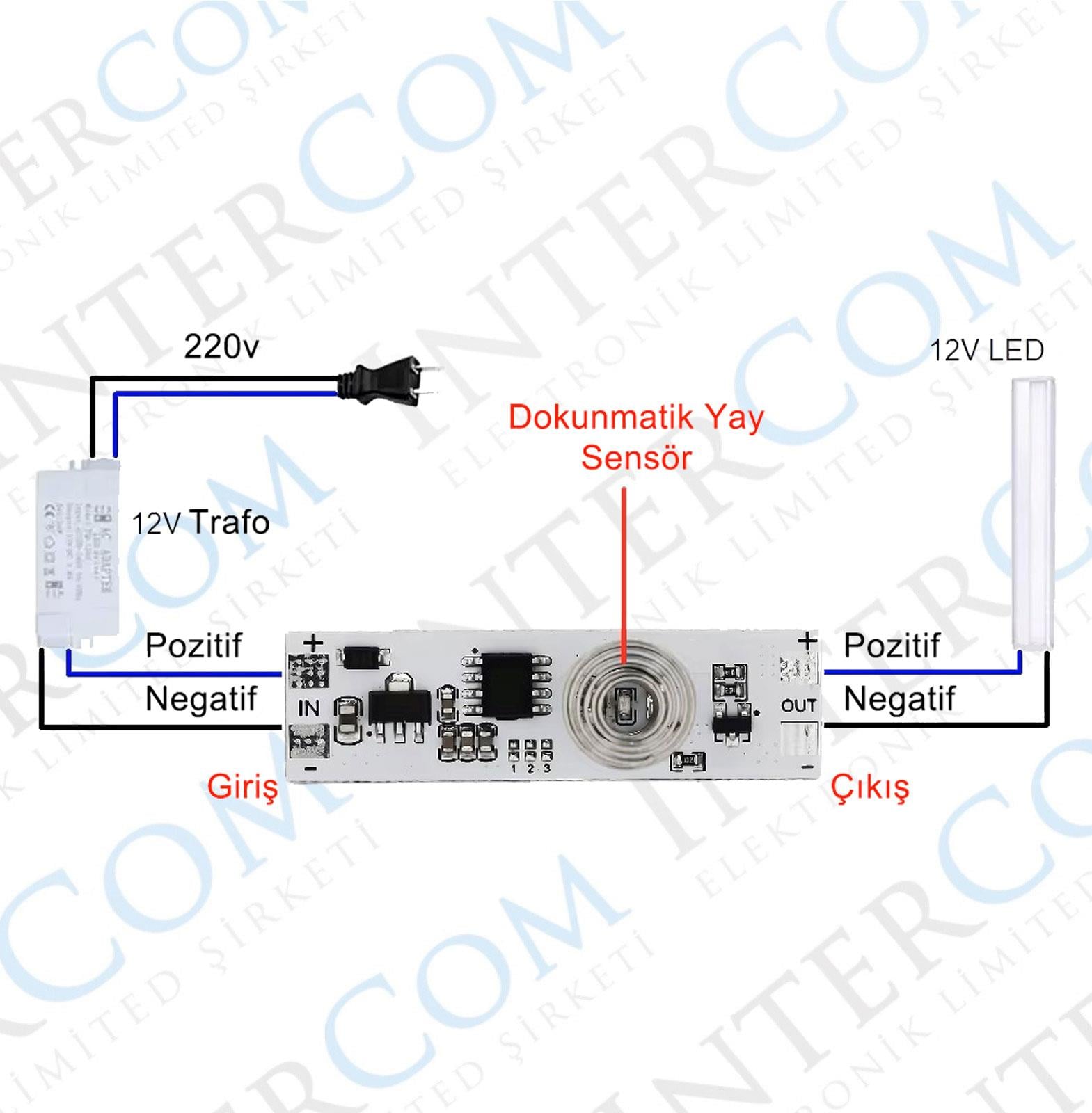 TOUCH SWITCH DOKUNMATİK AÇ-KAPA KART TİPİ