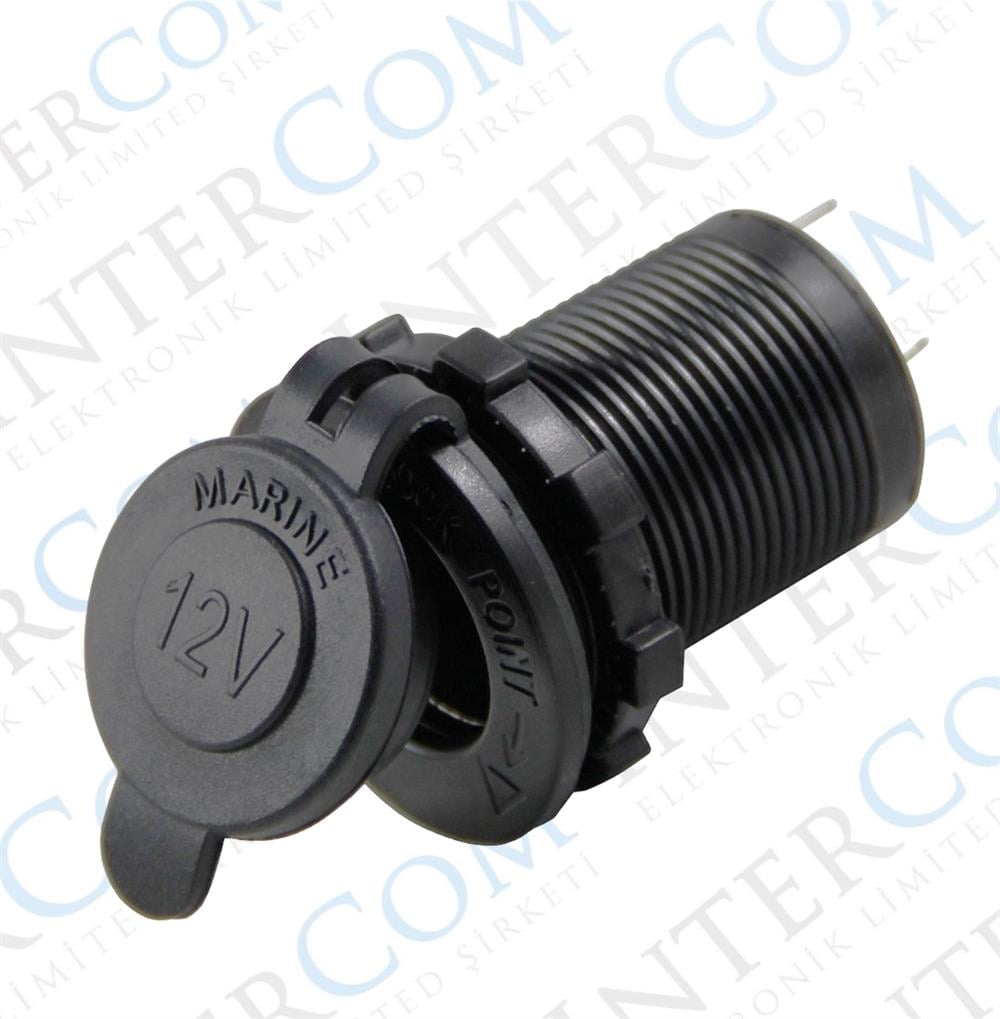 VOLTMETRE + ÇAKMAK GİRİŞİ + 2Lİ USB + 3LÜ KULAK  PANO TİP 28MM