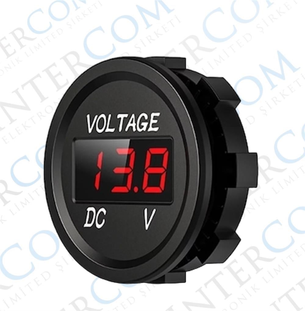 VOLTMETRE + ÇAKMAK GİRİŞİ + 2Lİ USB + 3LÜ KULAK  PANO TİP 28MM