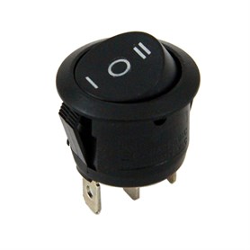 IC-134 Yuvarlak Işıksız Anahtar ON-OFF-ON 3P 