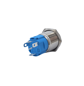 E20 16MM METAL BUTON KALICILI 12-24V YEŞİL LED 1NO/1NC